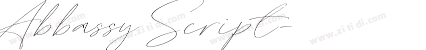 Abbassy Script字体转换